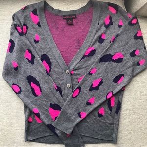 Bright leopard cardigan